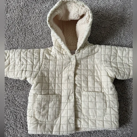 Ivory Quilted Spring Jacket - Picture 1 of 4